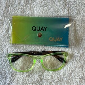 Quay Australia blue filter eyeglasses mini hardwire